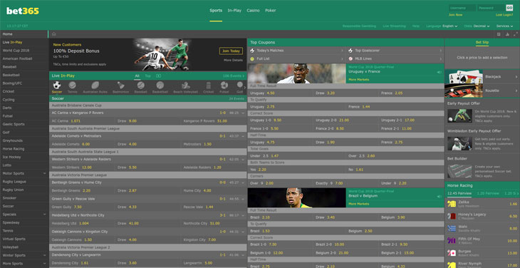 bet365 screenshot